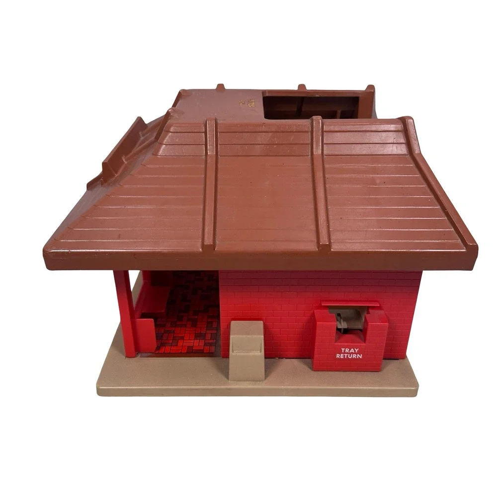 Vintage Playskool McDonalds‎ Restaurant Playset No 430 Red Brown 1970s Toy